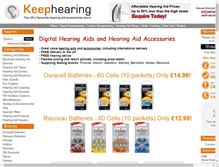 Tablet Screenshot of keephearing.co.uk